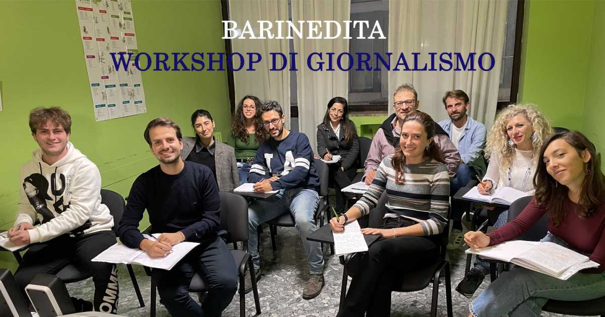 Barinedita, Workshop di Giornalismo: al via le iscrizioni